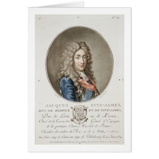 James Fitzjames (1670-1733), 1st Duke of Berwick, Cards (Front)