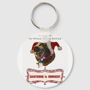 James Garfield:Patron Saint of Accidental Miracles Keychain