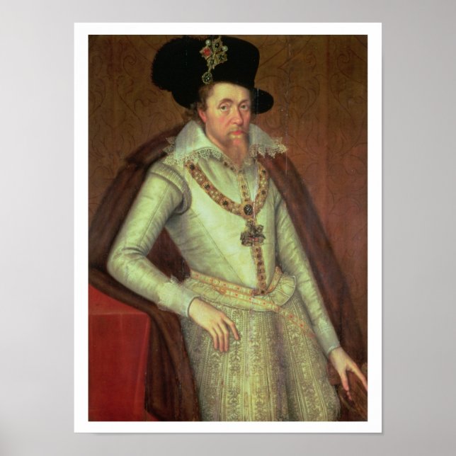 James I (1603-25) and VI of Scotland (1567-1625) Poster (Front)