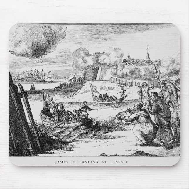 James II  Landing at Kinsale, 12 March 1689 Mouse Pad (Front)