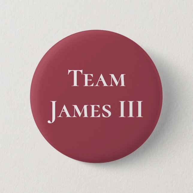 James III, King of Scots Button (Front)