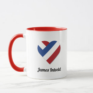 James Intveld with Netherlands Heart Flag Mug