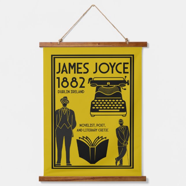 James Joyce Dublin Ireland Hanging Tapestry (Front)
