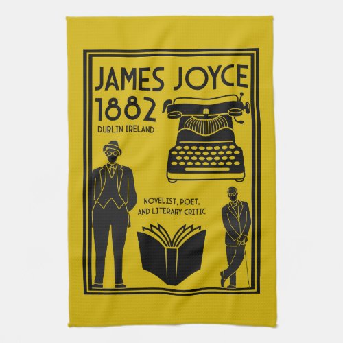 James Joyce Dublin Ireland Kitchen Towel