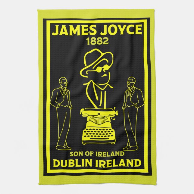 James Joyce Dublin Ireland Kitchen Towel (Vertical)