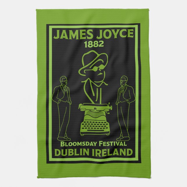 James Joyce Dublin Ireland Kitchen Towel (Vertical)