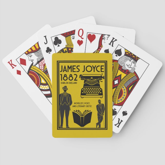 James Joyce Dublin Ireland Poker Cards (Back)