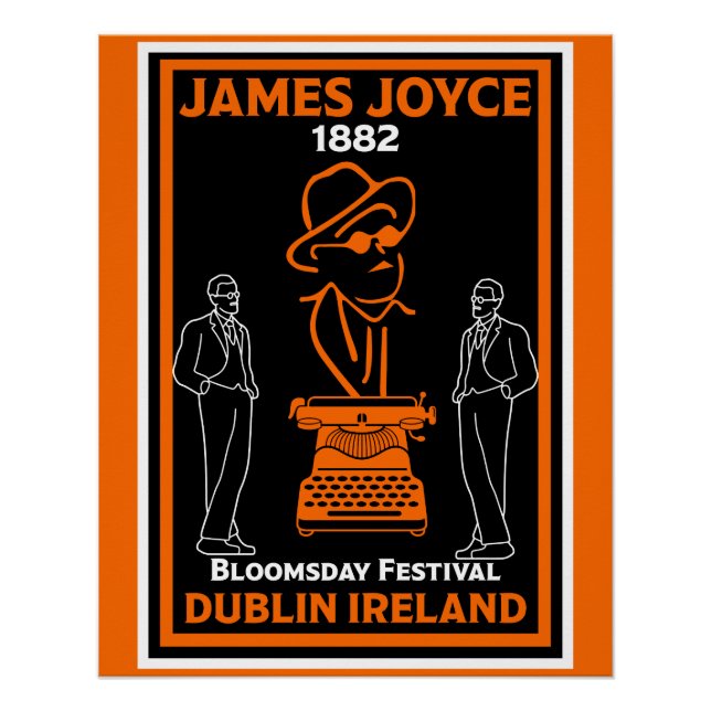 James Joyce Dublin Ireland Poster (Front)