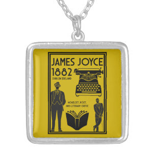 James Joyce Dublin Ireland Silver Plated Necklace