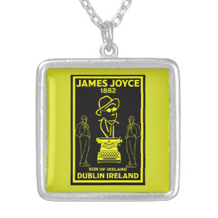 James Joyce Dublin Ireland Silver Plated Necklace