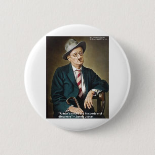 James Joyce "Errors/Portals" Quote Gifts & Cards Button