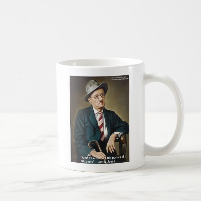 James Joyce "Errors/Portals" Quote Gifts & Cards Coffee Mug (Right)