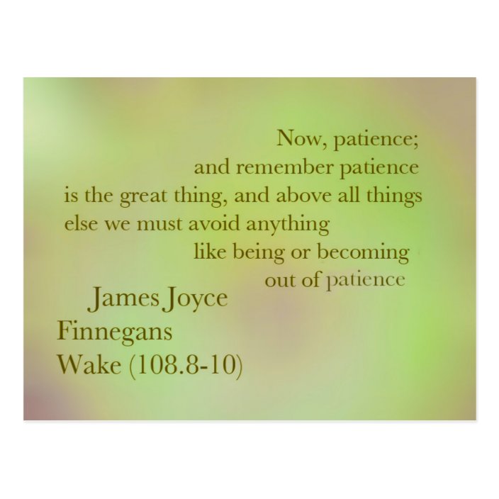 James Joyce Finnegans Wake Quote Postcard Zazzle Com