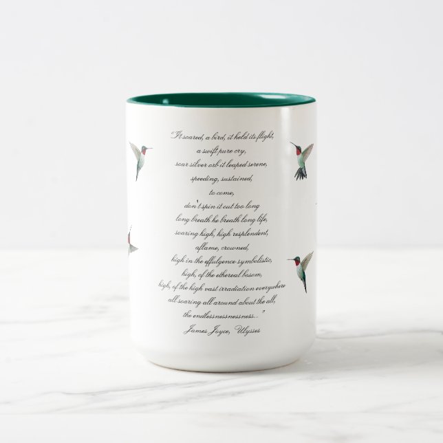 James Joyce Quote Two-Tone Coffee Mug (Center)
