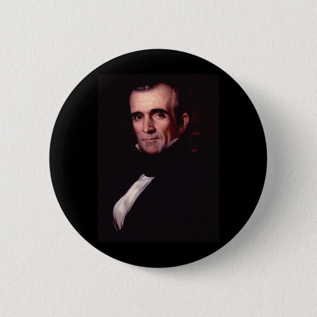 James K. Polk 11th US President Button (Front)