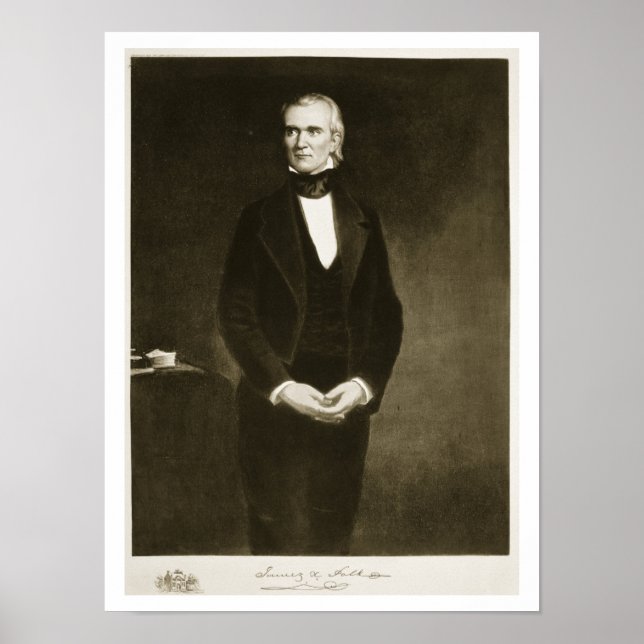 James K. Polk (1795-1849), 11th President of the U Poster (Front)