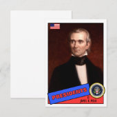 James K. Polk Baseball Card (Front/Back)