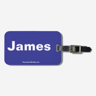 James Luggage Tag