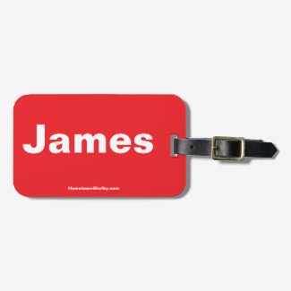 James Luggage Tag