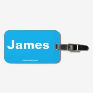 James Luggage Tag