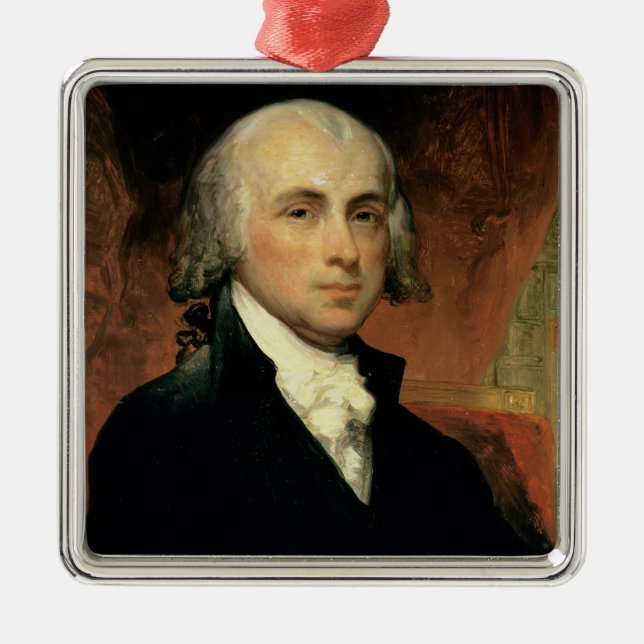 James Madison 2 Metal Ornament (Front)