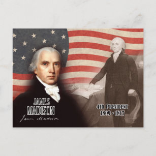 James Madison - 4th President of the U.S. Postcard