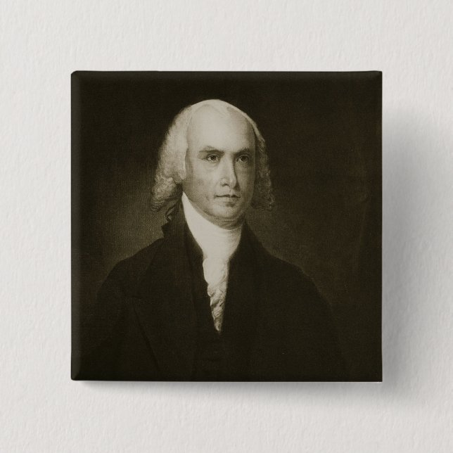 James Madison, 4th President of the United States Button (Front)