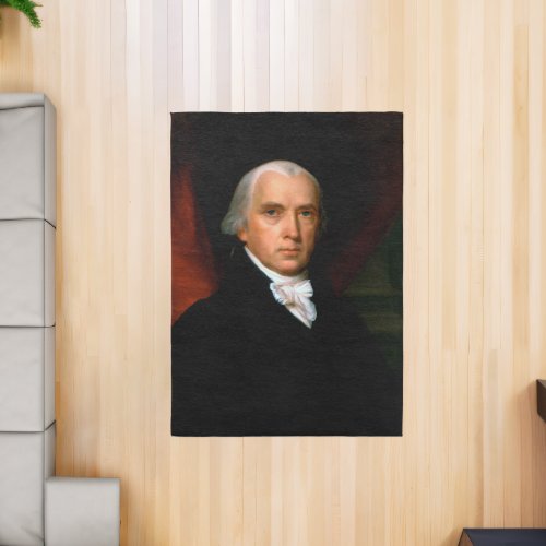 James Madison 4th President White House Portrait Rug