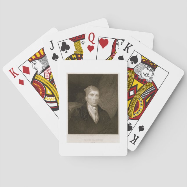 James Madison aged 82, engraved by Thomas B. Welch Poker Cards (Back)