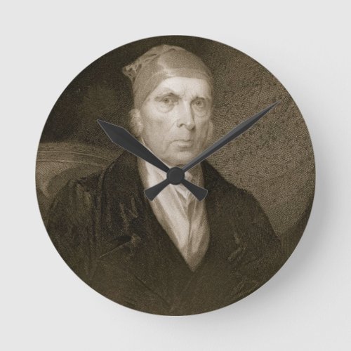 James Madison aged 82 engraved by Thomas B Welch Round Clock