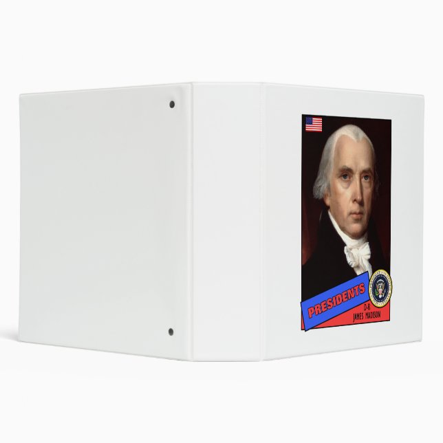 James Madison Baseball Card 3 Ring Binder (Background)
