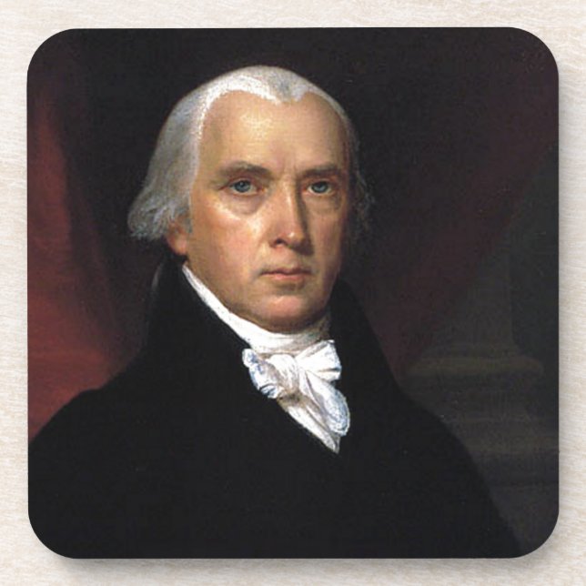 James Madison Beverage Coaster (Front)