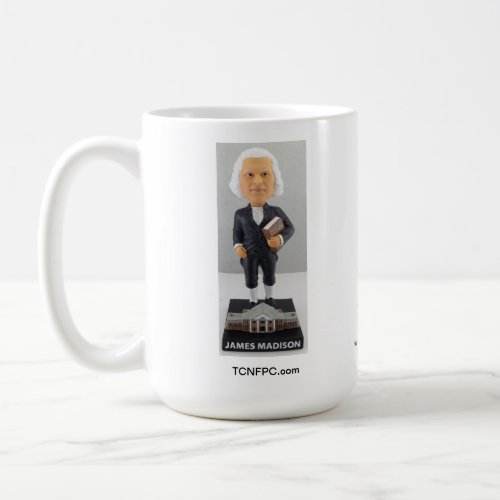 James Madison Bobble Head Doll Mug