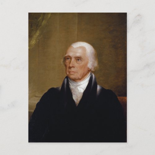 James Madison by Chester Harding 1830 Postcard