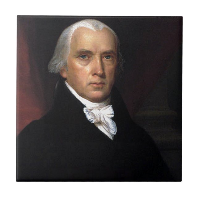 James Madison Ceramic Tile (Front)