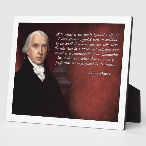 James Madison Constitution Display Plaques | Zazzle