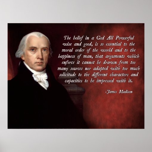 James Madison God Poster | Zazzle