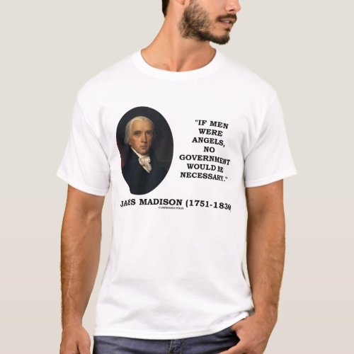 James Madison Men Angels No Government Necessary T_Shirt