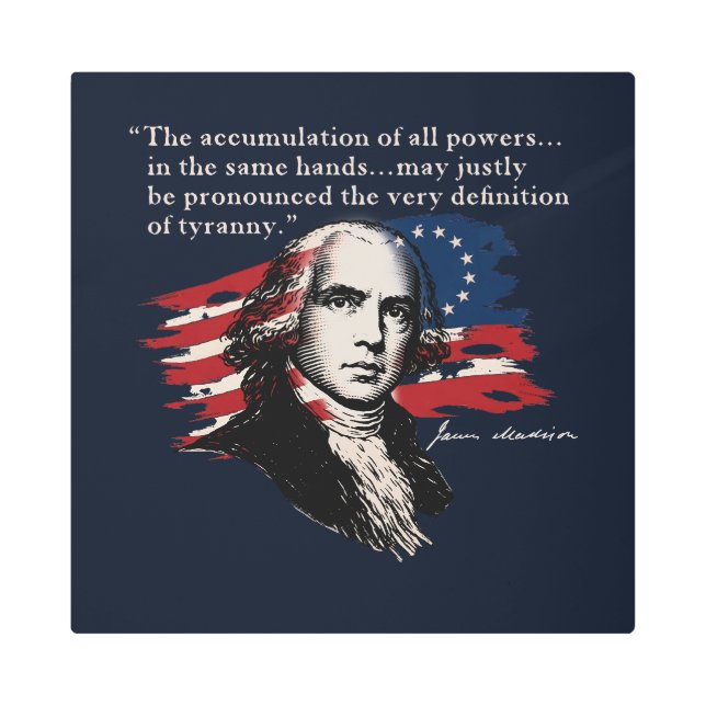 James Madison Metal Print (Front)