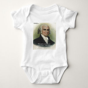 James Madison "Philosophy/Common Sense" Quote Baby Bodysuit