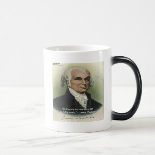 James Madison "Philosophy/Common Sense" Quote Color Morph Mug