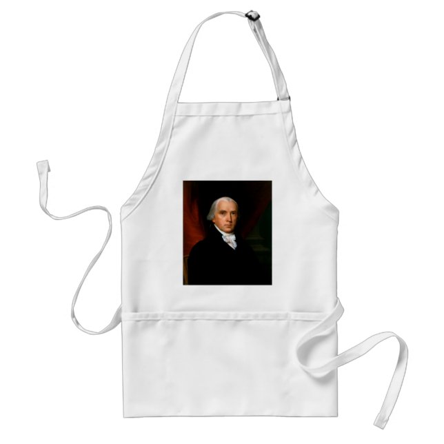 James Madison the 4th President: Colonial America Adult Apron (Front)
