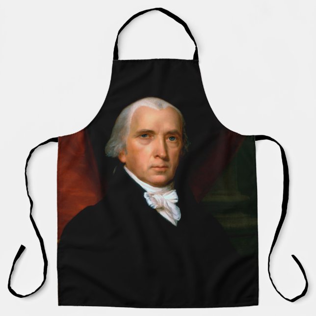 James Madison the 4th President: Colonial America Apron (Front)