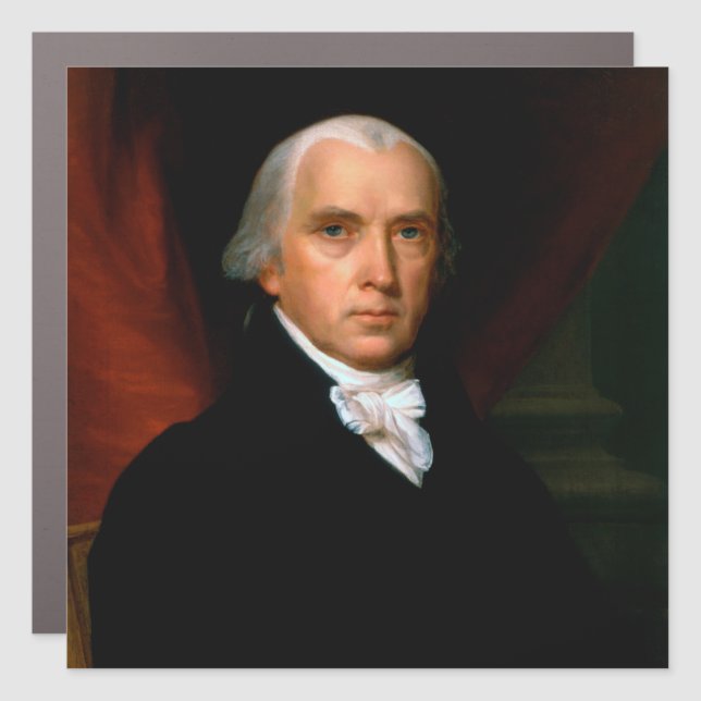 James Madison the 4th President: Colonial America Car Magnet (Front)