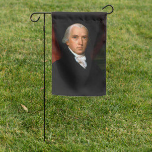 James Madison the 4th President: Colonial America Garden Flag