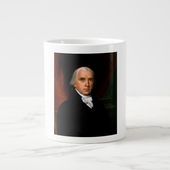 James Madison the 4th President: Colonial America Giant Coffee Mug (Front)