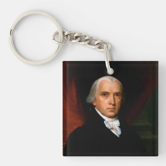 James Madison the 4th President: Colonial America Keychain (Front)