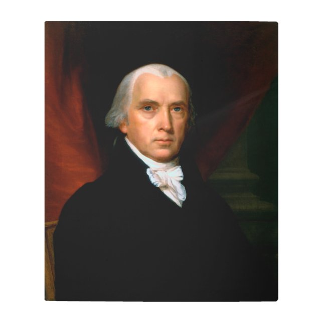 James Madison the 4th President: Colonial America Metal Print (Front)