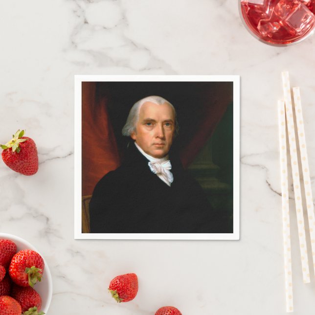 James Madison the 4th President: Colonial America Napkins (Insitu)