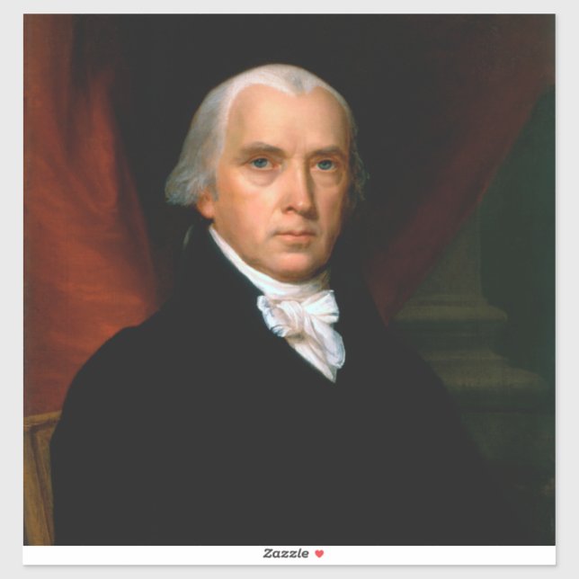 James Madison the 4th President: Colonial America Sticker (Sheet)